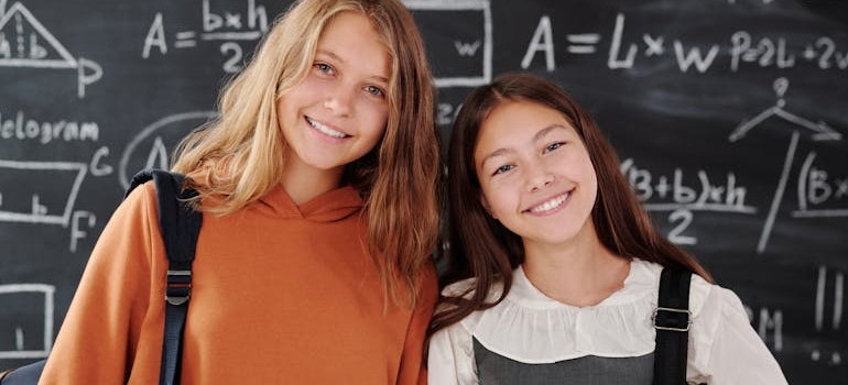 two kids about to make friends in Dubai